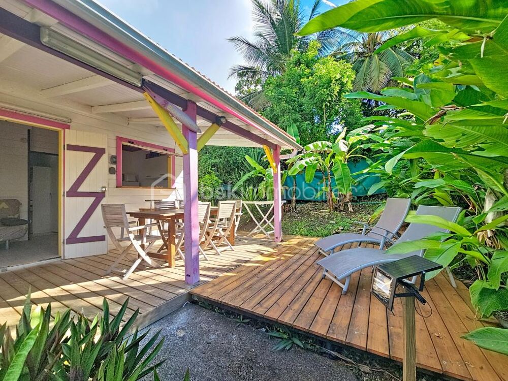 Vente Maison Bungalow 2 chambres dans petite copropriété avec piscine , plage à pied Sainte anne