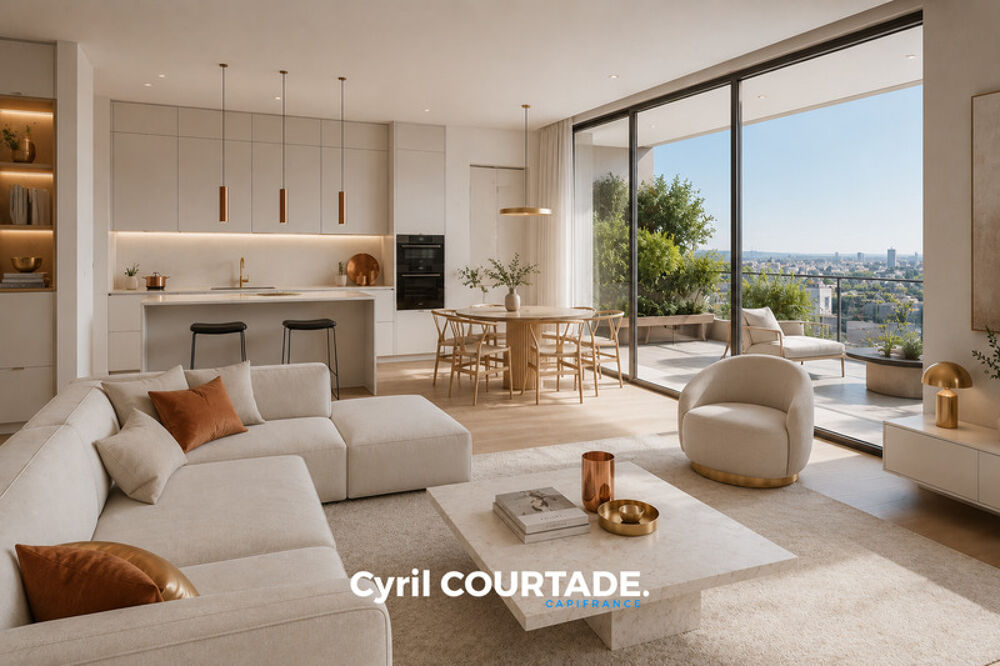 Lattes, Dpt Hérault (34), Appartement d'exception 3 pièces de 68,76 m² - Terrasse panoramique de 33,22 m²