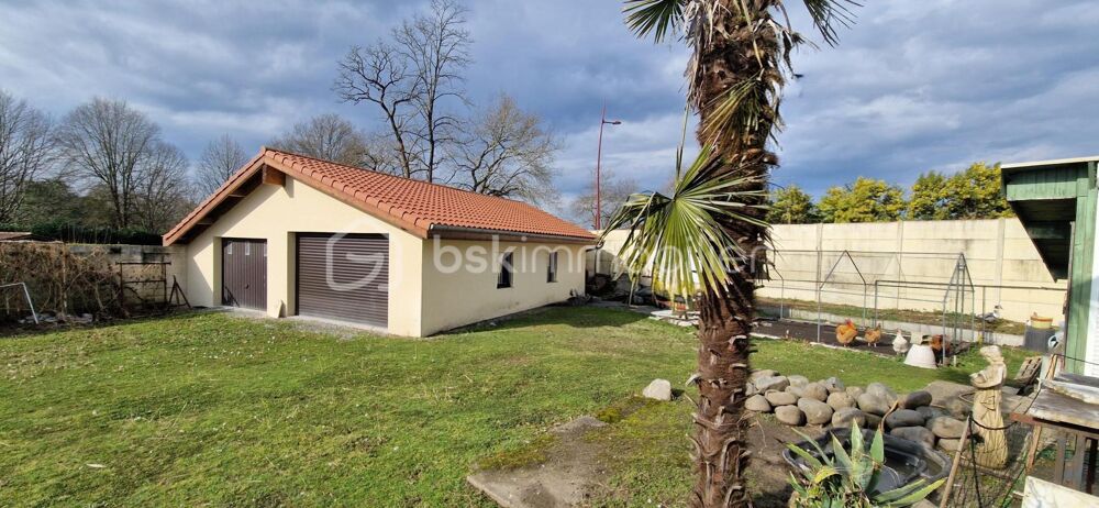 Charmante landaise de 200 m2, 6 chambres, véranda + dépendance de 120 m2 sur terrain 2328 m2
