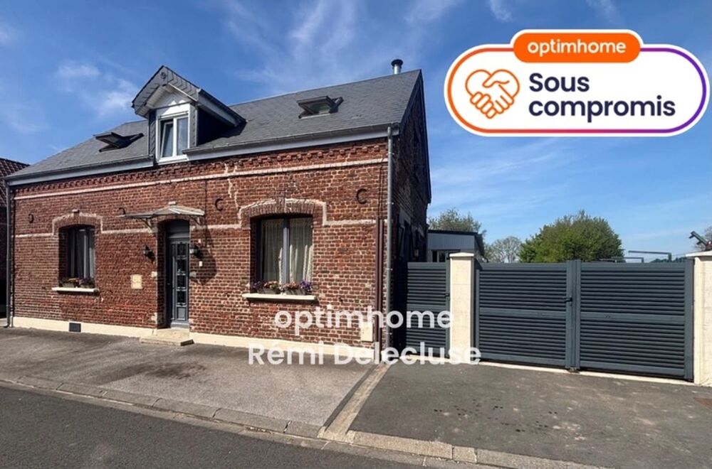 Vaux-Andigny 02110 - Charmante maison individuelle avec garage & jardin clos sur 1470m²