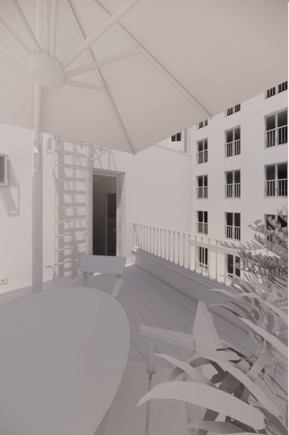 Vente Maison maison T6 neuve à vendre PARIS 19e, surface hab 101.02 m2 (pondérée 109) + jardin 24 m2, terrasses et s-sol Paris 19