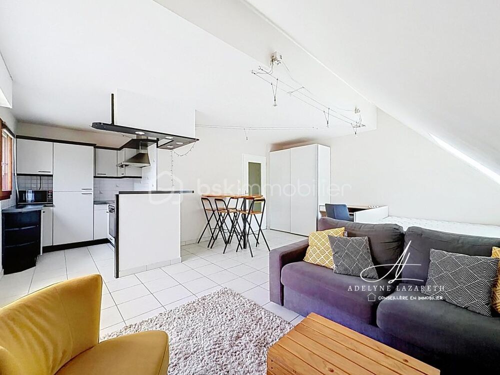 Vente Appartement ANNECY-LE-VIEUX – STUDIO 43 M² AU SOL – DERNIER ÉTAGE – BALCON – CAVE – MEUBLÉ Annecy le vieux