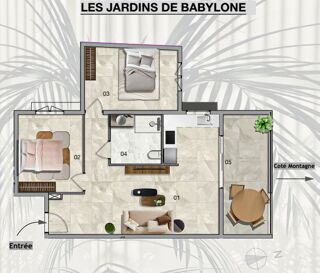  Appartement � vendre 3 pi�ces 68 m�