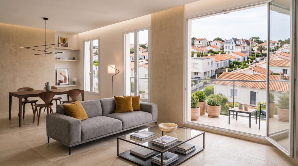 Vente Appartement ROYAN ***Beau T3 en DERNIER ETAGE avec balcon + 2 places de stationnement sécurisées !*** Royan