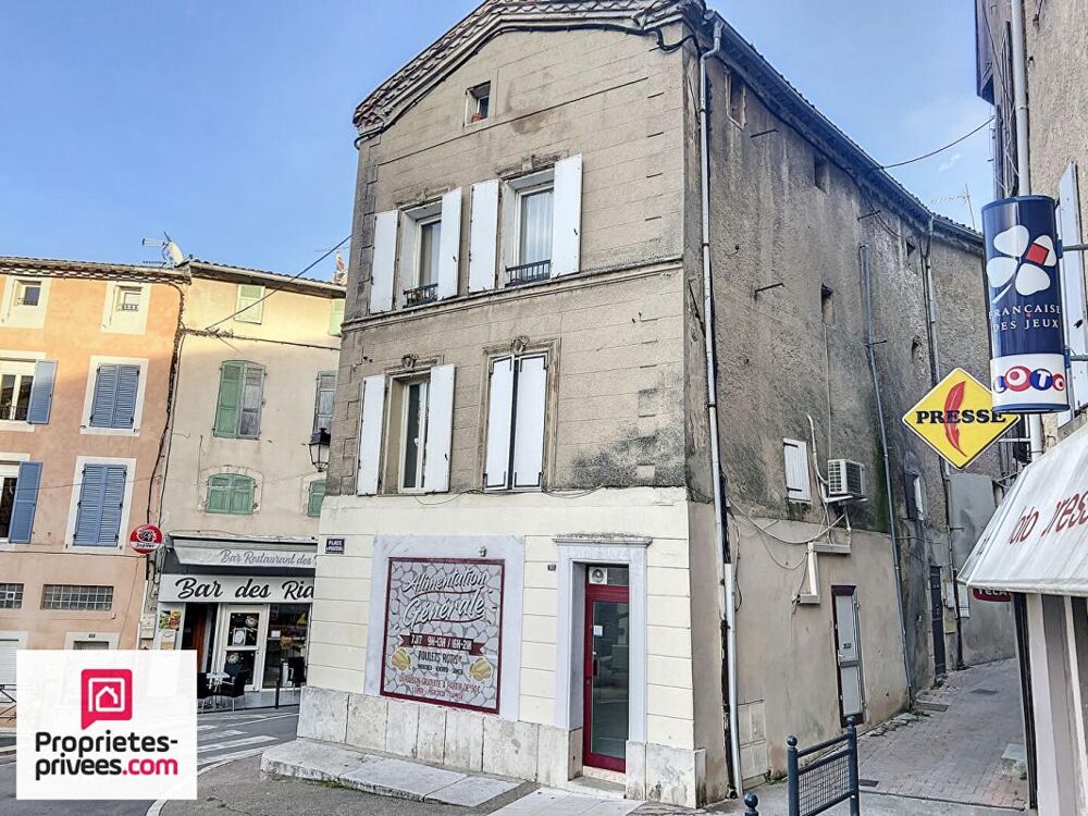 Vente Maison Rians immeuble refait à neuf avec local commercial, studio et T3 Rians