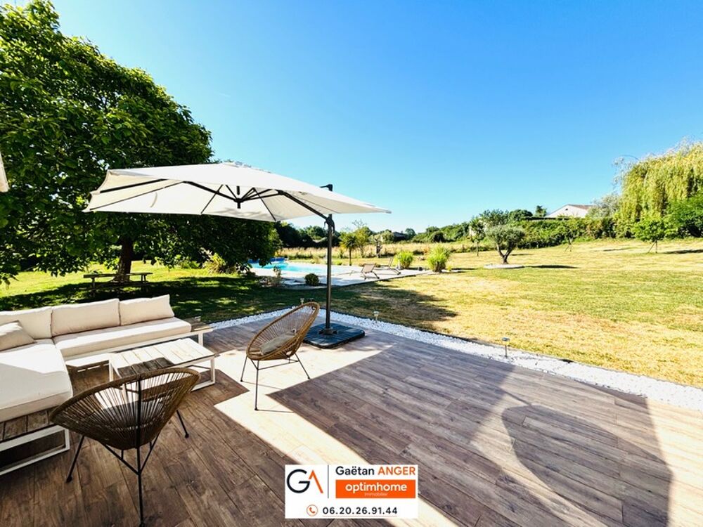 Maison de plain-pied 131m2 - piscine - garages - grand jardin