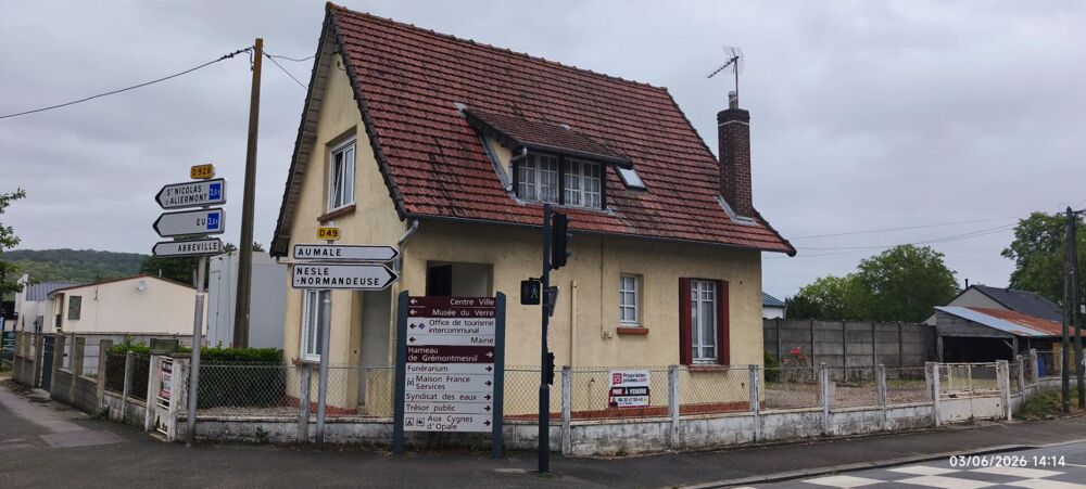 Maison Blangy Sur Bresle 80m2 3 chambres avec Terrain de 710m2 garage jardin