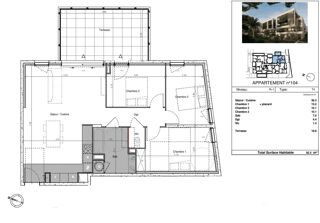  Appartement  vendre 4 pices 82 m