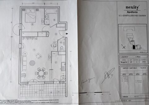  Appartement � louer 2 pi�ces 52 m�