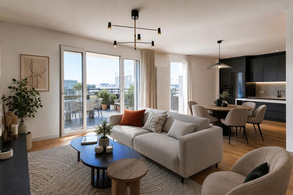 Vente Appartement 4 PIÈCES avec BELLE TERRASSE – 3ème ÉTAGE – AUX PORTES DE PARIS Clichy