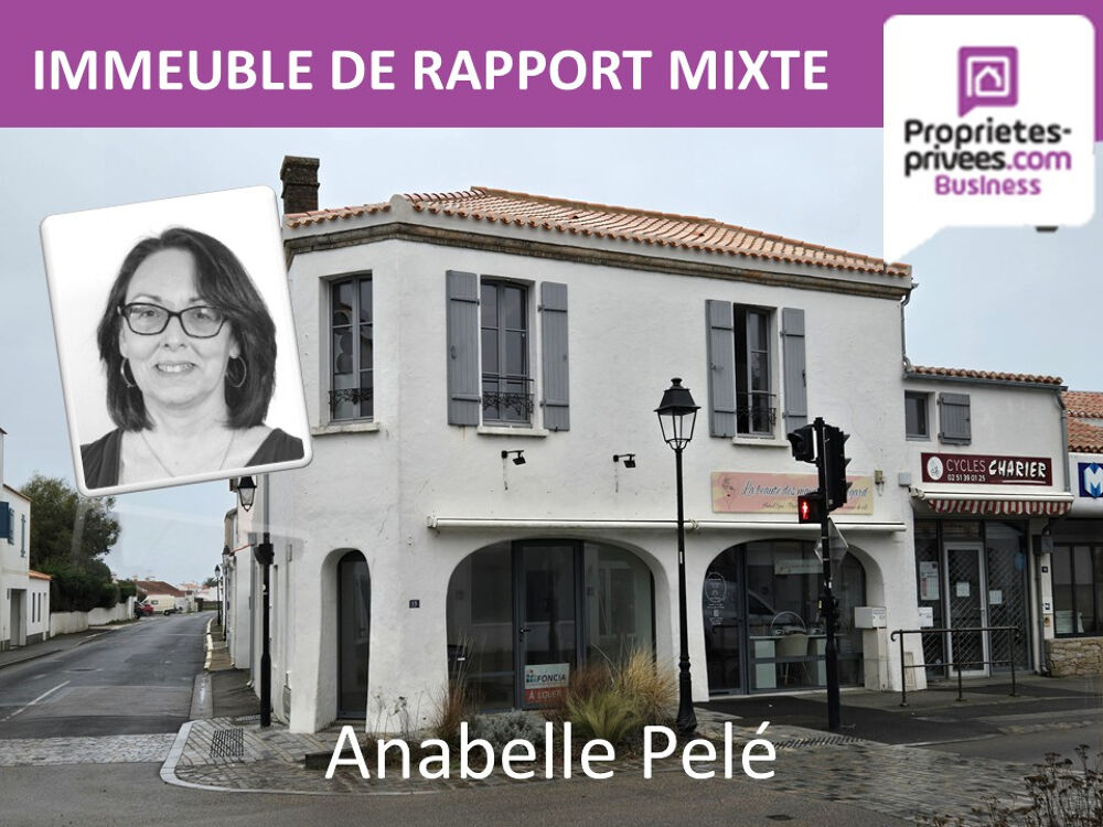  NOIRMOUTIER EN L ILE  - IMMEUBLE MIXTE LOUE, commerces et logements 