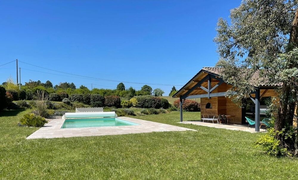 Maison bois contemporaine au calme, proche Monflanquin et Villeneuve-sur-Lot