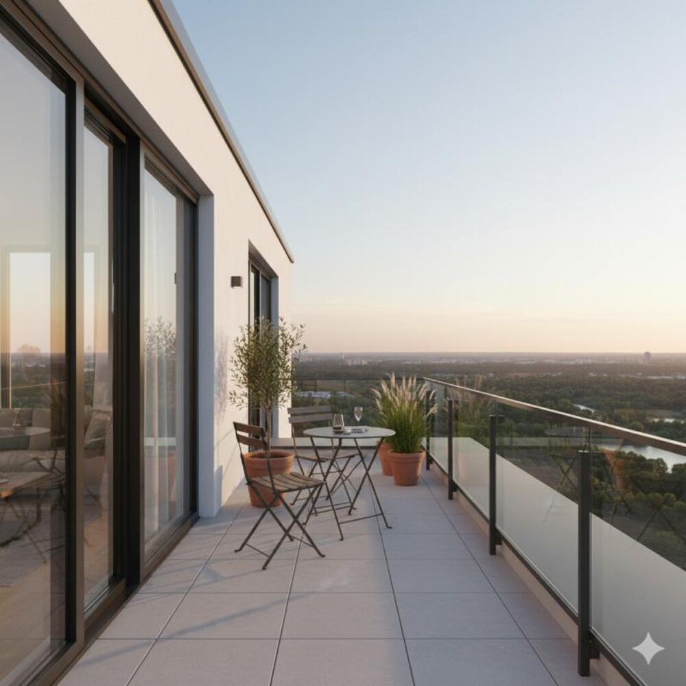 Vente Appartement Dernier étage – 4 pièces d'exception avec grand balcon et vue dégagée – Expo Sud-Est - 2 Parking Meudon