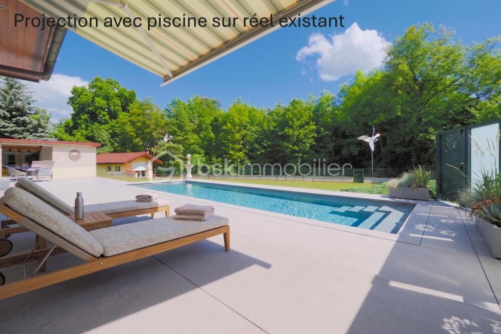 « Maison de plain-pied au calme, 1500 m² de terrain verdoyant  Proche Suisse et Annemasse