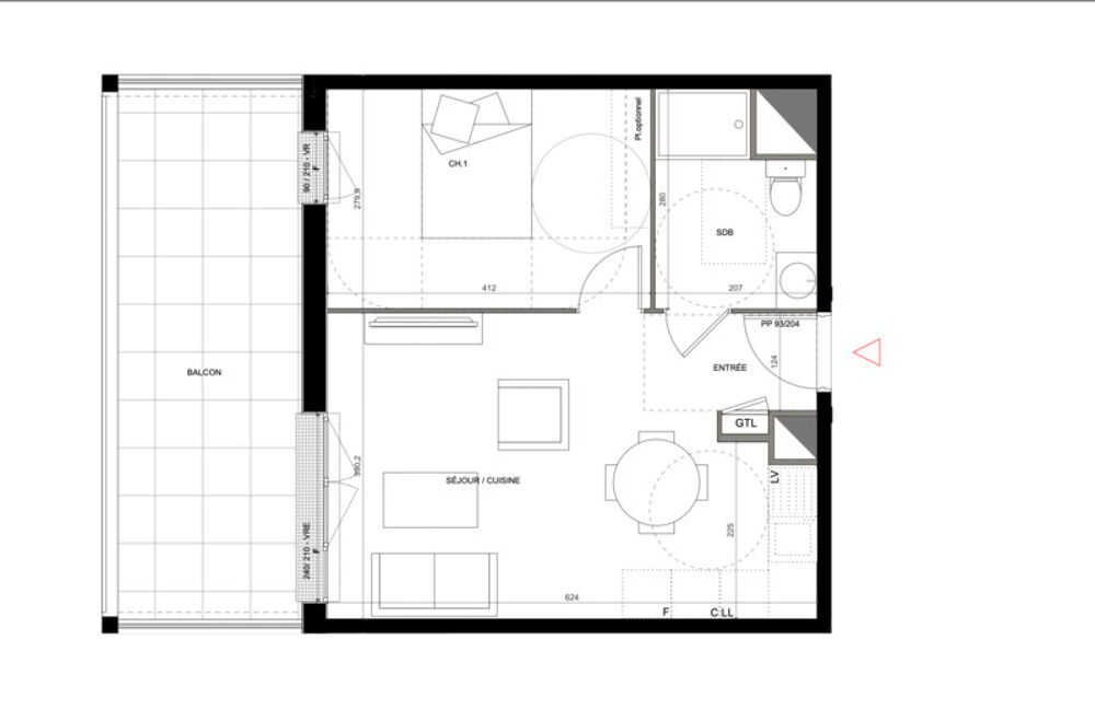 appartement à vendre 2 pièces CREIL (60)