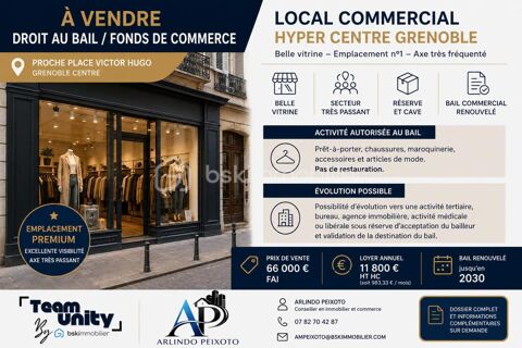 emplacement premium, hyper Centre, proche, place Victor Hugo 66000 38000 Grenoble