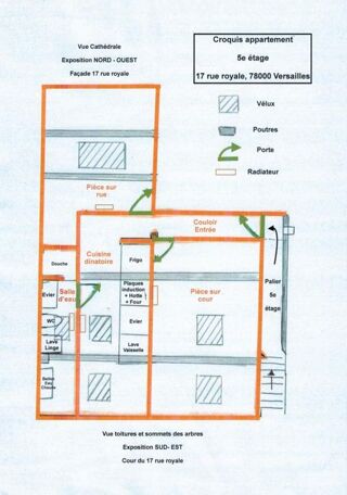  Appartement à louer 3 pièces 38 m²