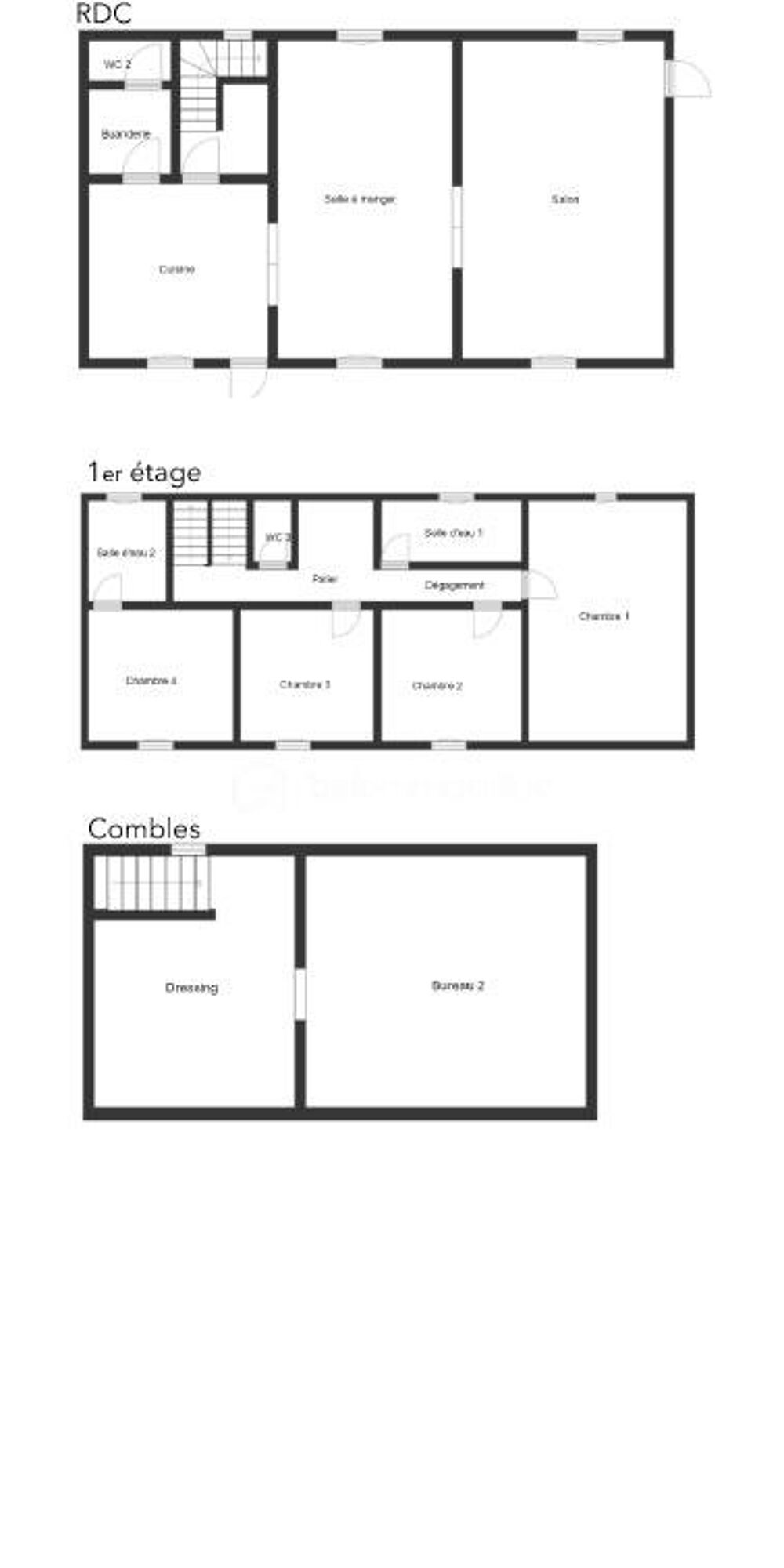 Maison de ville entièrement rénovée  7 pièces  171 m²  Ussy-sur-Marne