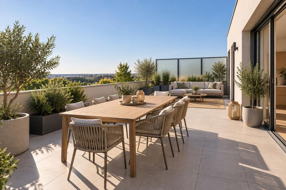 Vente Appartement **DERNIER ÉTAGE - 4 Pièces - TERRASSE VUE DÉGAGÉE- VUE DÉGAGÉE - Parkings Villenave d ornon