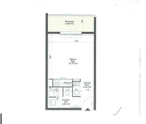  Appartement � louer 1 pi�ce 22 m�