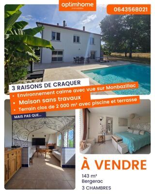  Maison à vendre 7 pièces 143 m²