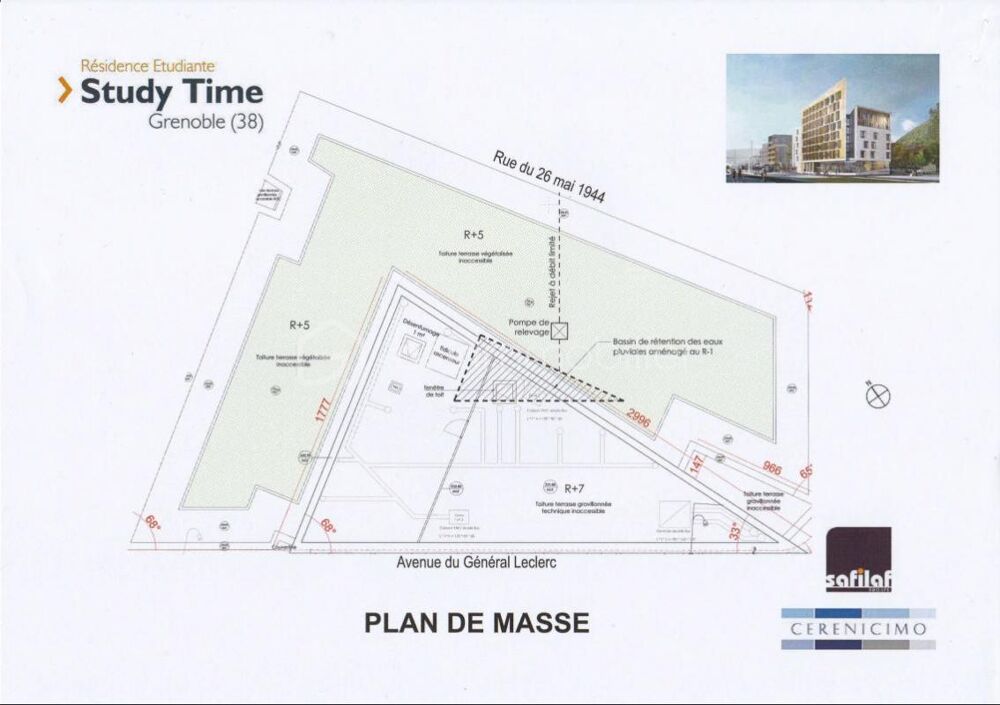 Vente Appartement Studio loué dans résidence étudiante – Avenue du Général Leclerc, Saint-Martin-le-Vinoux Saint martin le vinoux