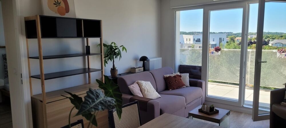 JOUY-LE-MOUTIER  Quartier de la Rosée - Appartement 2 pièces meublé  41 m²  Terrasse  Parking  Vue dégagé
