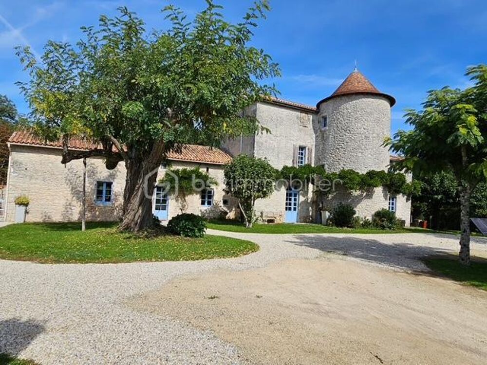 Vente Propri�t�/Ch�teau Logis du Xe si�cle 263M�, 3 hectares de terrain avec acc�s Charente, Grange et Puit Civray