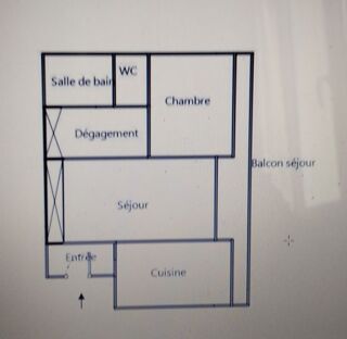  Appartement à louer 2 pièces 47 m²