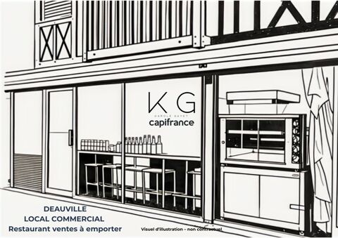 Deauville, droit au bail de restaurant-vente &agrave; emporter b&eacute;n&eacute;ficiant d'une excellente visibilit&eacute; 49000 14800 Deauville