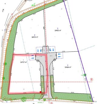  Terrain  vendre 727 m