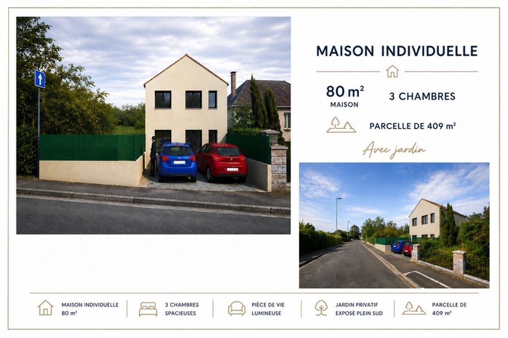 Maison 4 pièces 88 m² · à Nogent sur Oise · 88 m² · 249 000 €