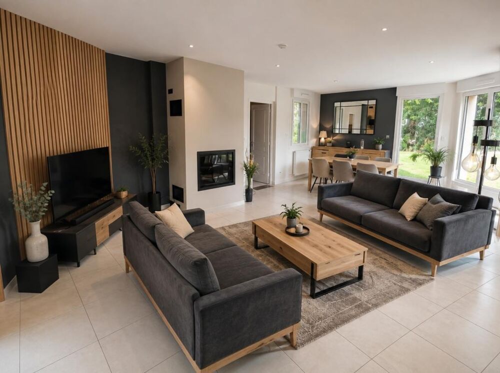 MAISON INDIVIDUELLE  158 m²  4 CHAMBRES - GRAND JARDIN