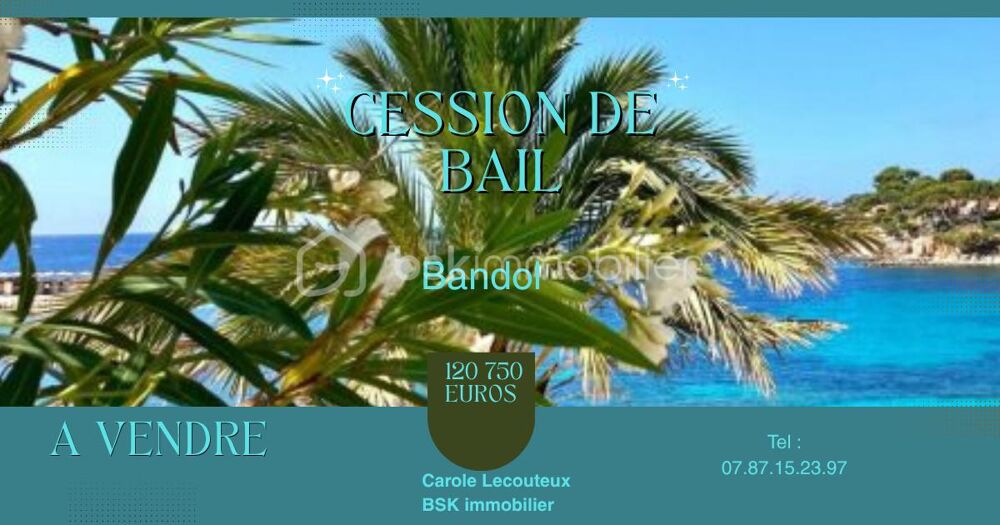   ? BANDOL – BELLE OPPORTUNITÉ À SAISIR ! ?  ? CESSION DE BAIL – LOCAL COMMERCIAL À FORT POTENTIEL 