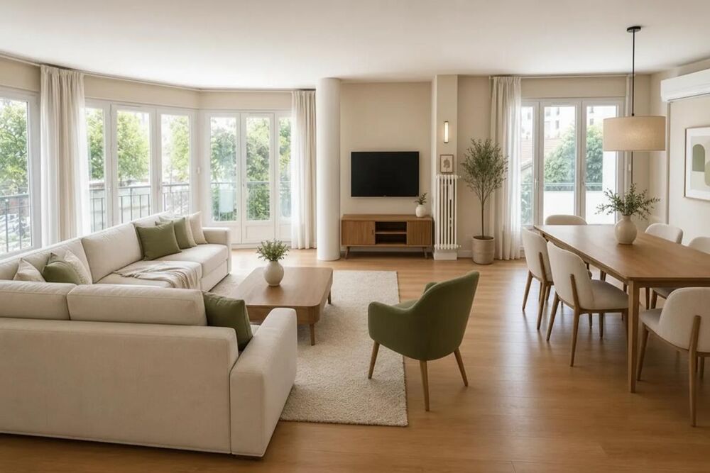 Appartement familial lumineux de 118 m² avec balcon filant  Fort potentiel