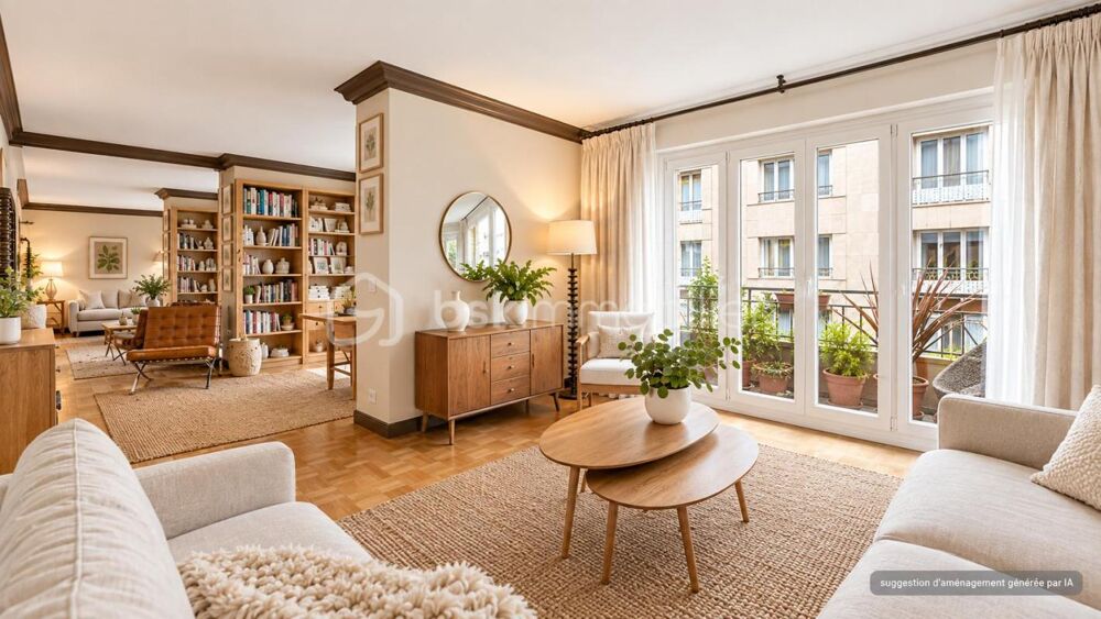 Charmant T4 de 128 m² avec balcon, cave et grenier situé à deux pas du Parc de la Tête d'Or - Lyon 6
