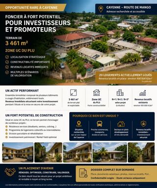 Terrain à vendre 3461 m²
