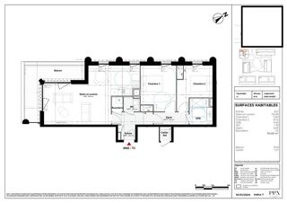  Appartement � vendre 3 pi�ces 70 m�