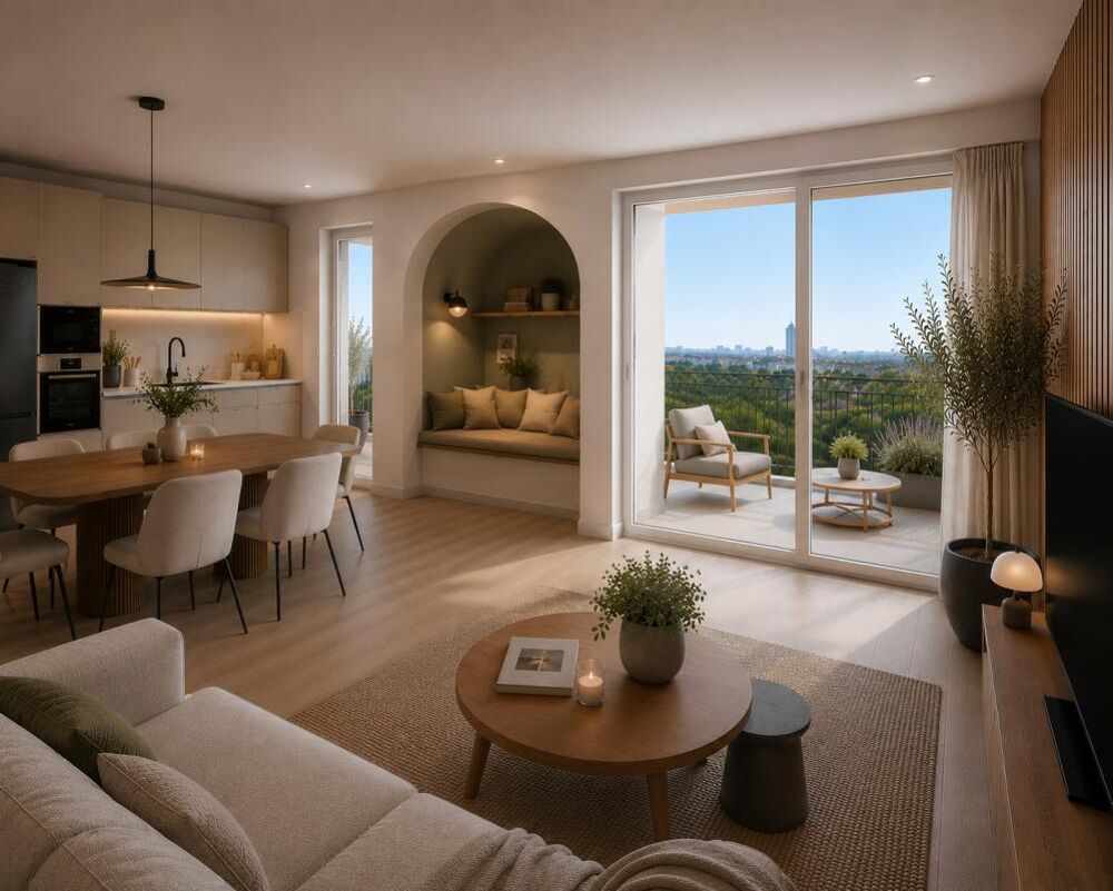 T3 VAULX EN VELIN 70m² - TERRASSE - ALCÔVE - GRAND SÉJOUR/CUISINE OUVERTE