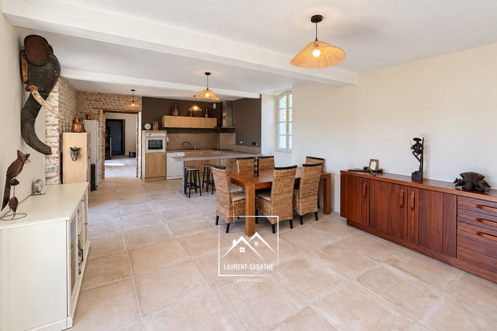Vente Maison LARREULE (65) – À VENDRE – Maison ancienne rénovée de 192 m² – 4 chambres, dépendances et terrain piscinable de 2 180 m² Larreule