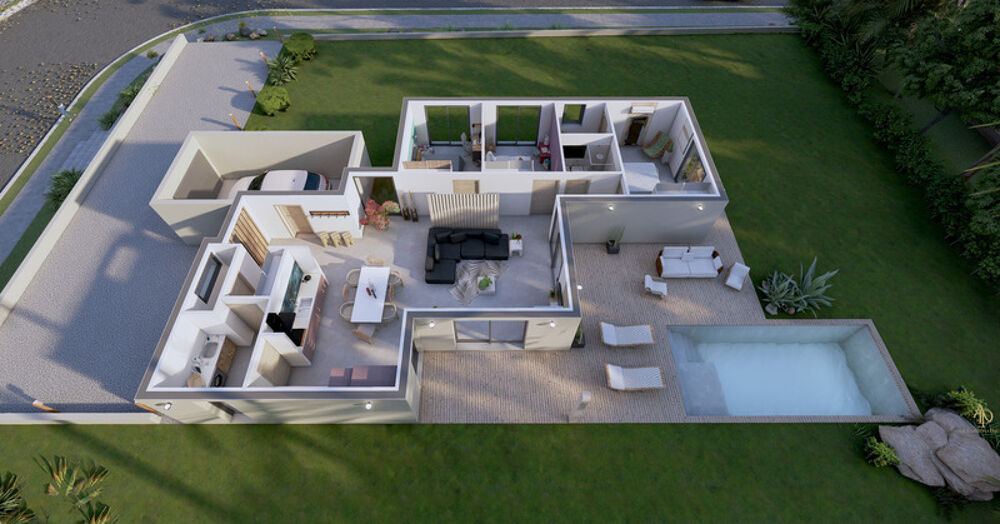 Dpt Corse (20), à vendre GHISONACCIA maison 119 m² avec piscine terrain de 667 m² à 3 Km de la mer