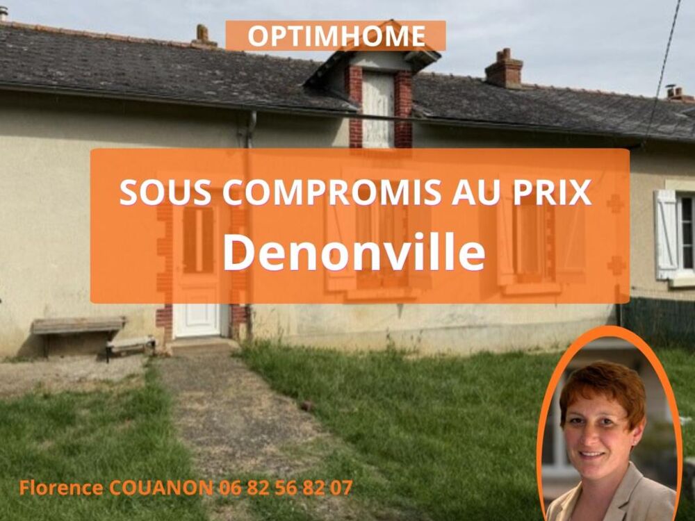 DENONVILLE- Maison ancienne 77 m² avec potentiel  terrain de 969 M² clos