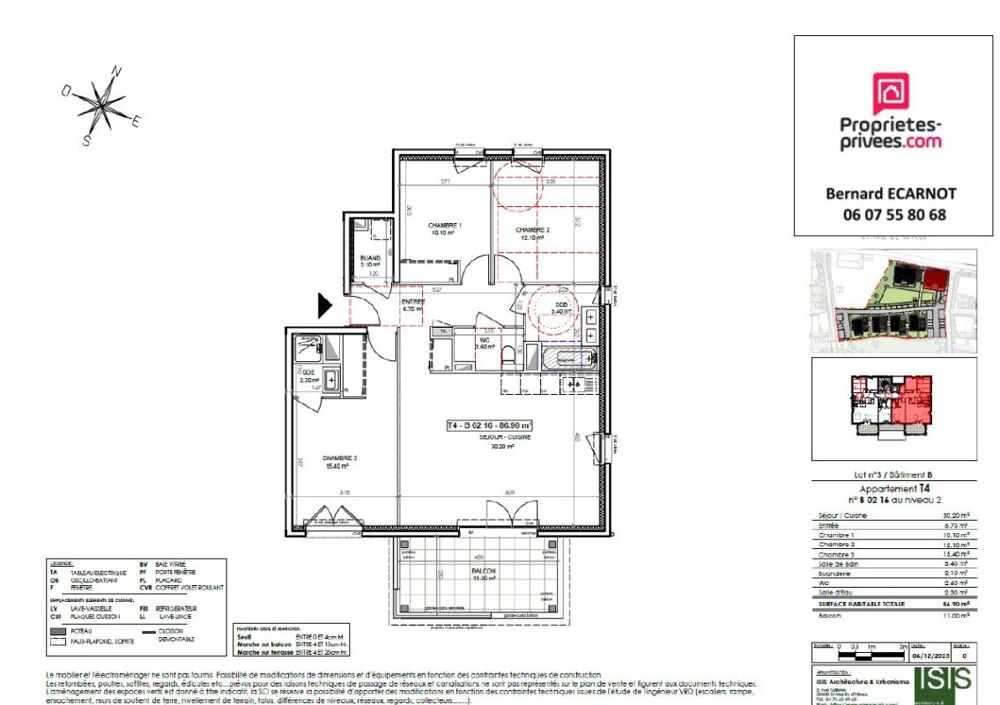 Vente Appartement Appartement T4 St Paul De Varces 86,90m2  -Dernière opportunité Saint paul de varces