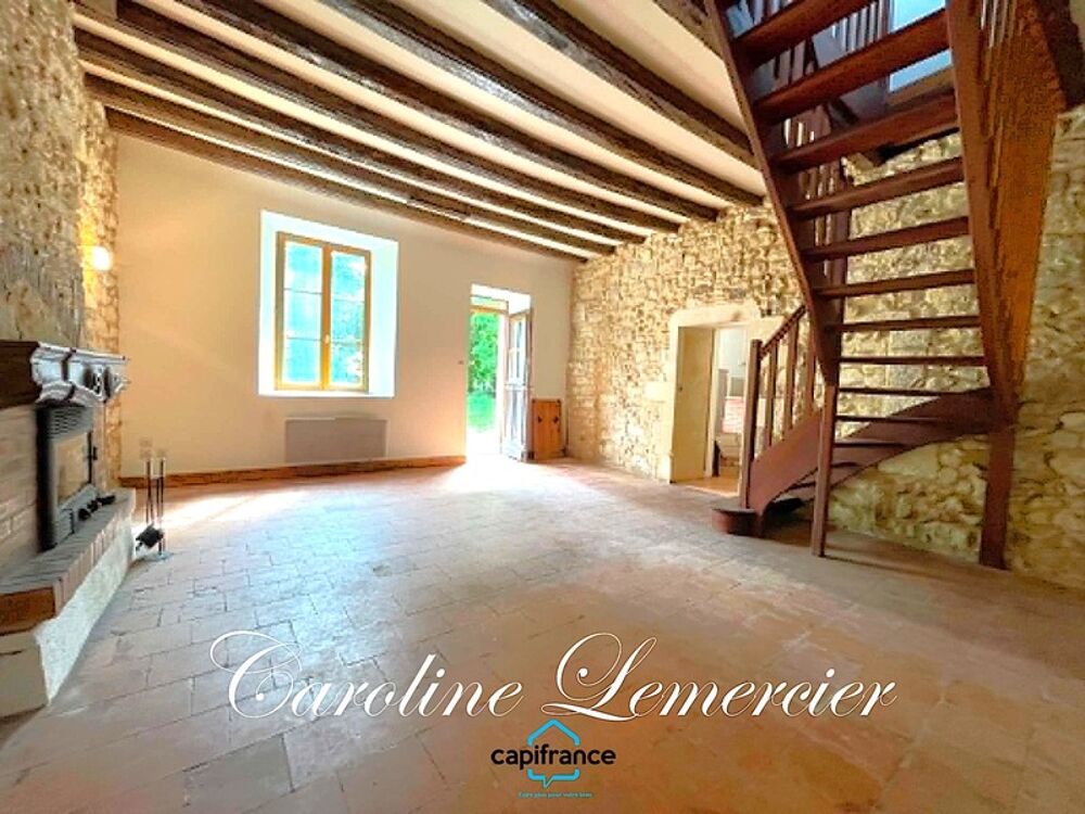 Maison à vendre 5 pièces VOUVRAY SUR HUISNE (72)Fermette en campagne 100 m² habitables, 3 chambres, terrain 6000 m², cavité so