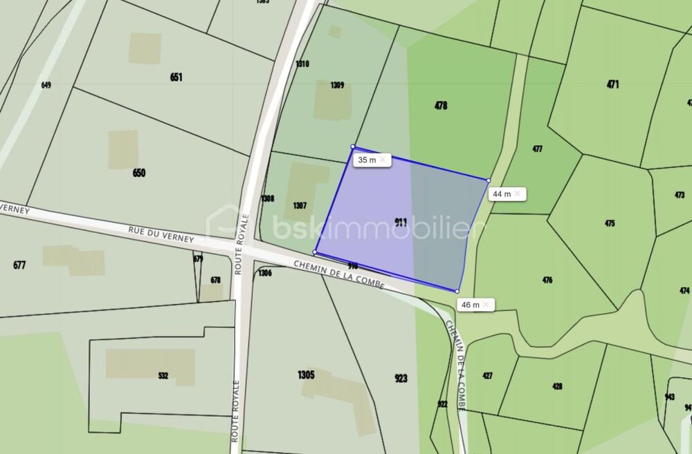 Vente Terrain TERRAIN DE 1646M² Les chavannes en maurienne