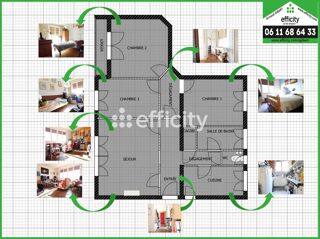  Appartement � vendre 4 pi�ces 80 m�