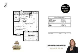  Appartement � vendre 2 pi�ces 42 m�