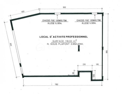 LOCAL COMMERCIAL en rez de chaussée 450000 91700 Sainte genevieve des bois