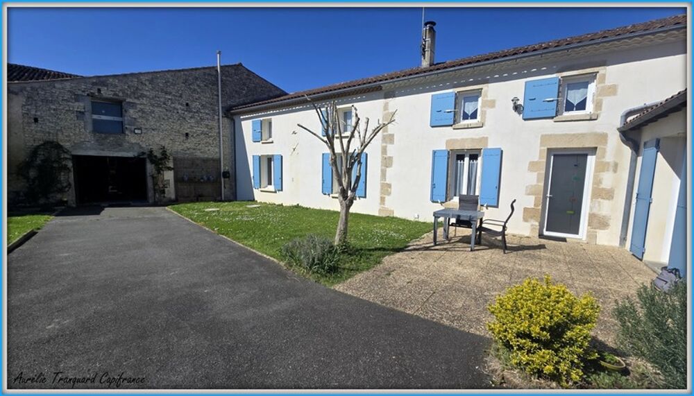Maison à vendre 6 pièces proche de AULNAY (17), vie PLAIN PIED avec DEPENDANCE environ 100m²
