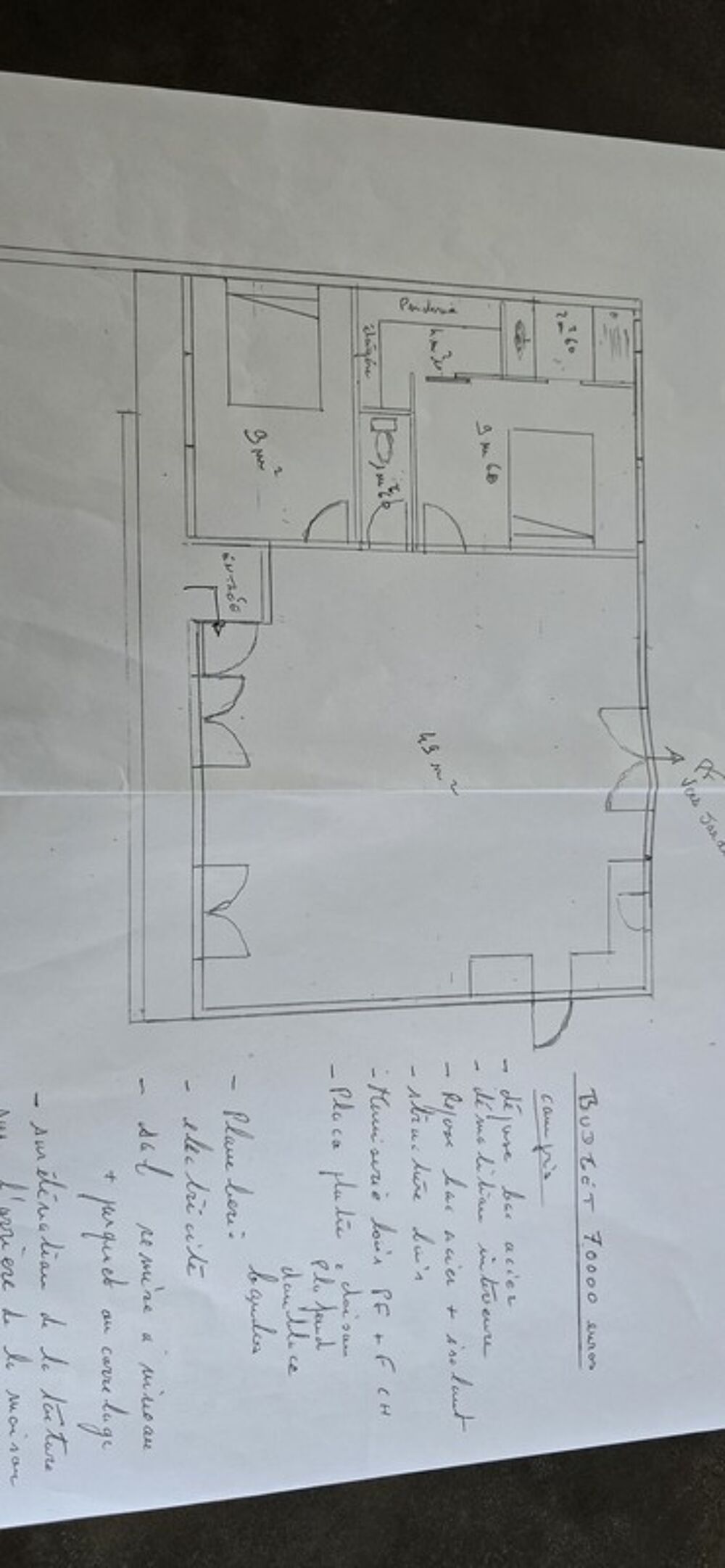 Maison de 55 m² avec potentiel dévolution  3 chambres  Terrain 977 m²